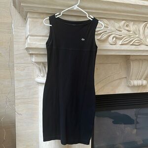Women’s Black Lacoste stretch dress.